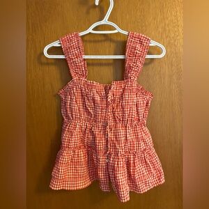 Rewind Red Checkered top